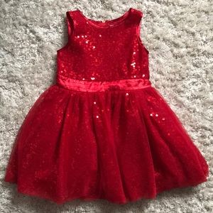 Cat and Jack red sequin dress